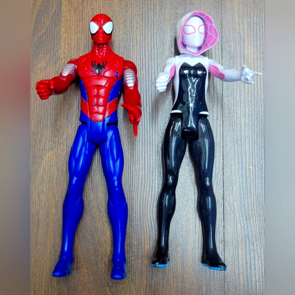 Marvel Spiderman and Spidergirl Action Figures (Set #2)